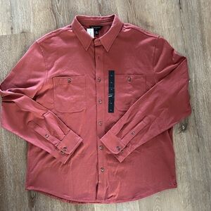 NWT Banana Republic Men's Rust Red Button-Down Shirt